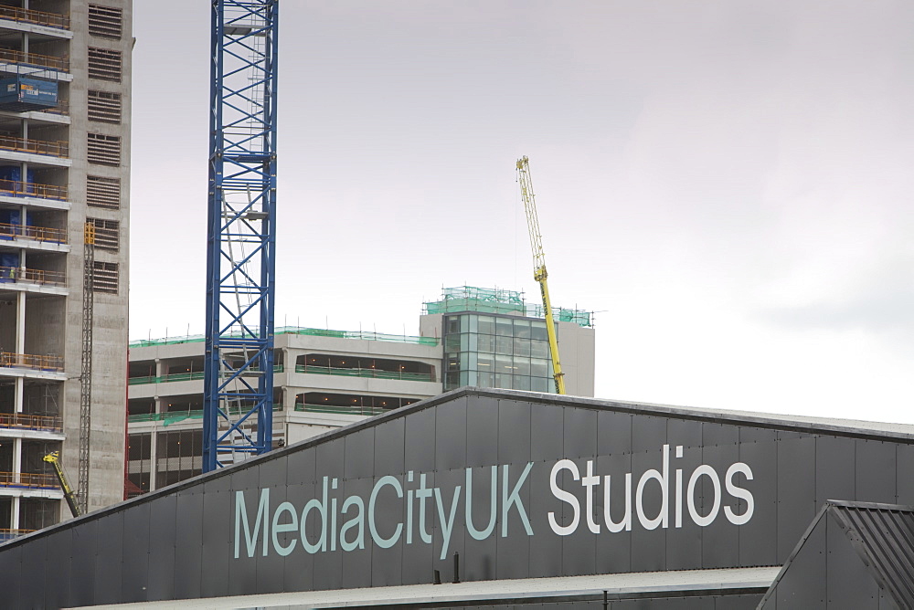 Media city being built in Salford Quays, Manchester, England, United Kingdom, Europe