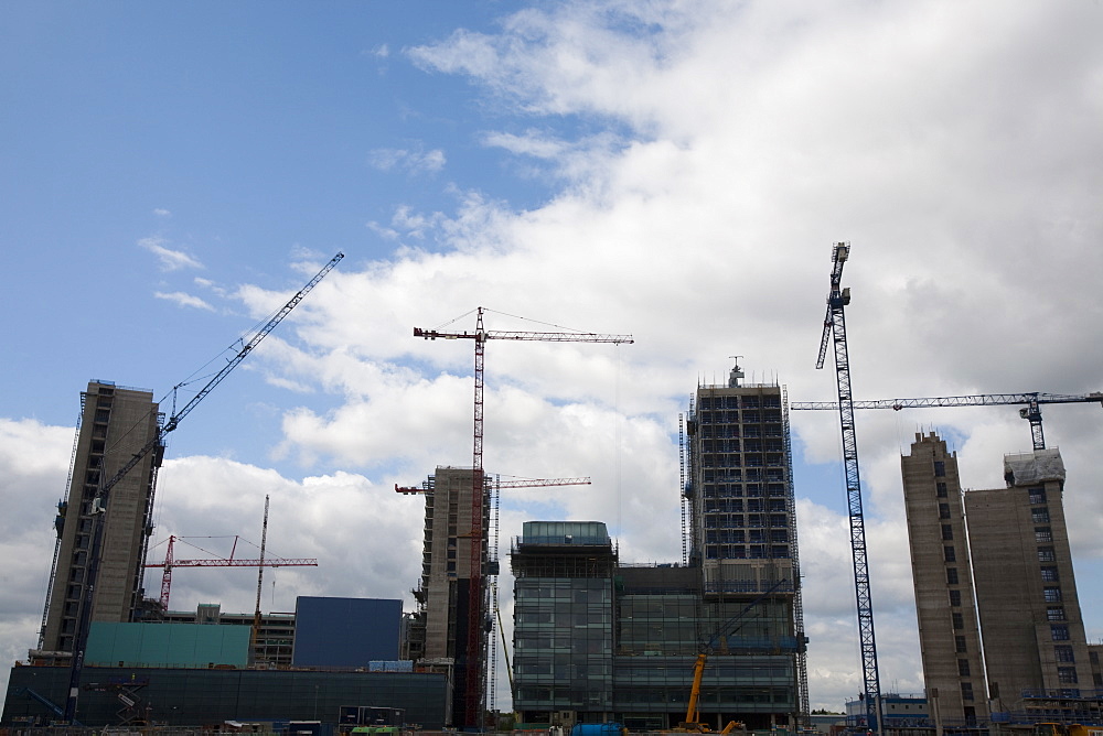 Media city being built in Salford Quays, Manchester, England, United Kingdom, Europe