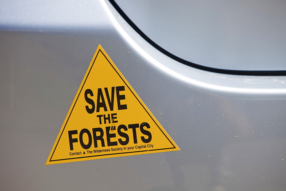 Car sticker on a car in the Snowy Mountains, New South Wales, Australia, Pacific