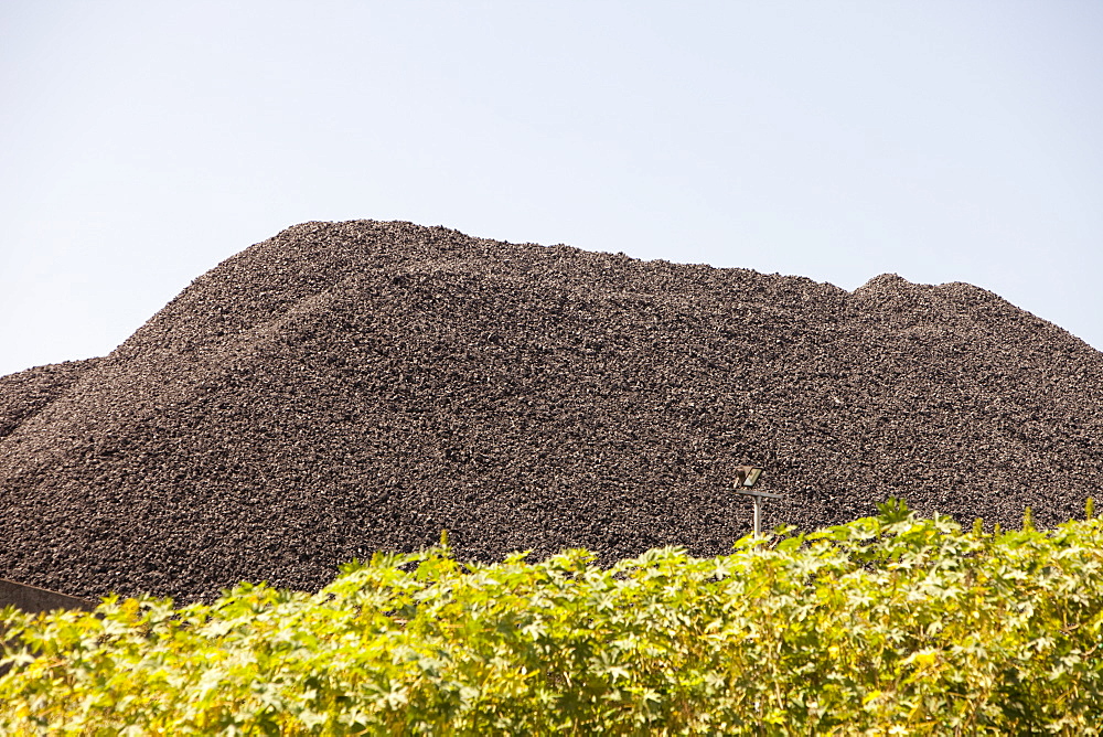 Coal reserves at the Bluescope steel works at Port Kembla in Wollongong, New South Wales, Australia, Pacific