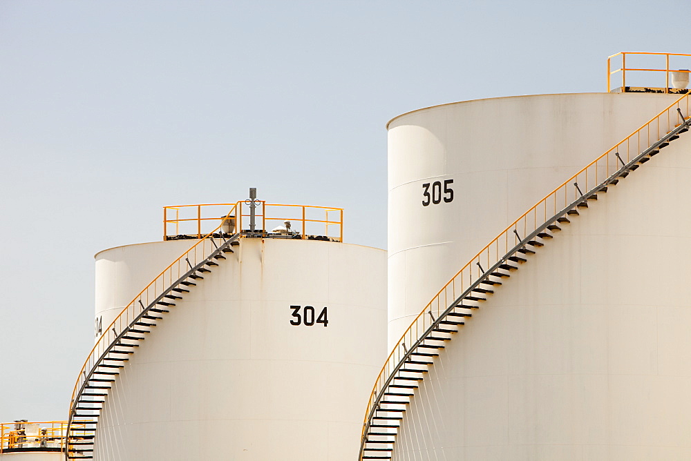 An oil refinery on the outskirts of Sydney, New South Wales, Australia, Pacific