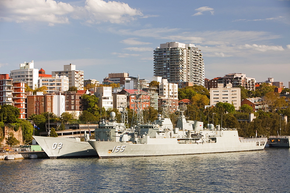 Australian Naval vessels in Sydney Harbour, New South Wales, Australia, Pacific