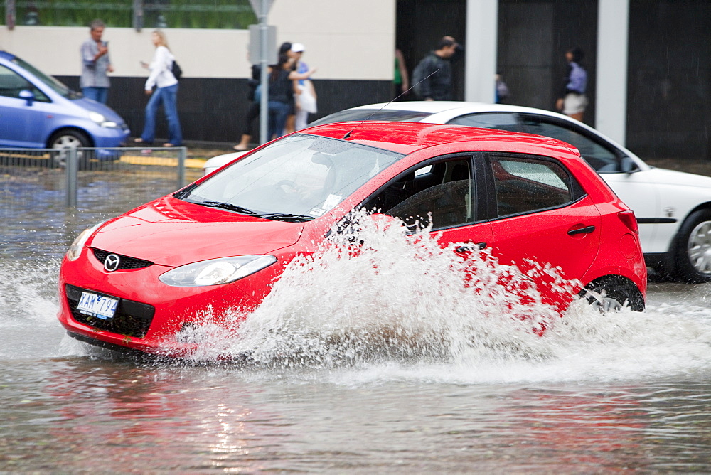 Torrential rain in 2010 in Melbourne, Victoria, Australia, Pacific