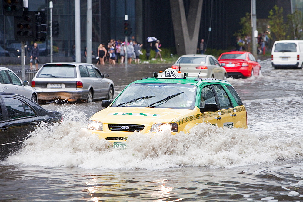 Torrential rain in 2010 in Melbourne, Victoria, Australia, Pacific