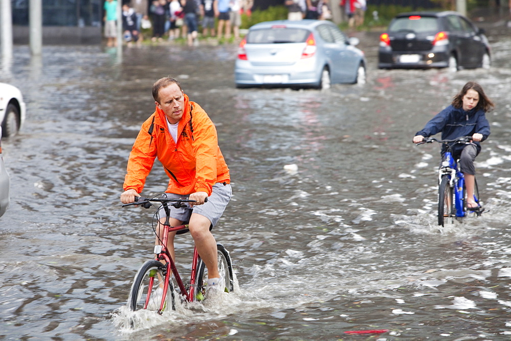 Torrential rain in 2010 in Melbourne, Victoria, Australia, Pacific