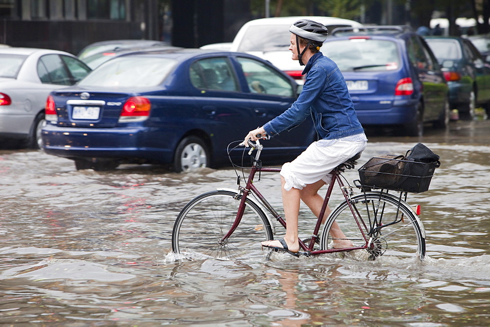 Torrential rain in 2010 in Melbourne, Victoria, Australia, Pacific