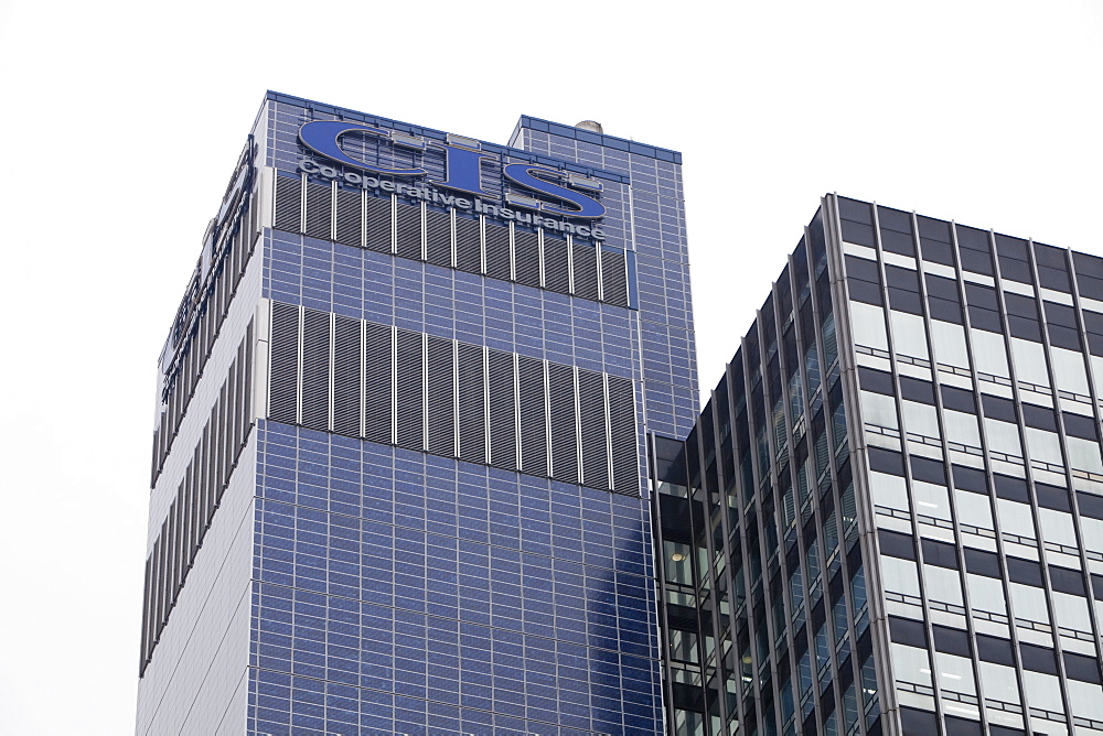 The Cooperatives, Insurance tower block in Manchester, covered in Solar electric panel, the largest solar instalation in the U.K., England, United Kingdom, Europe