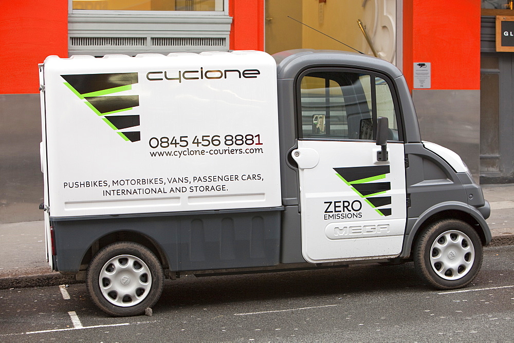 A Mega van electric vehicle in Westminster, London, England, United Kingdom, Europe