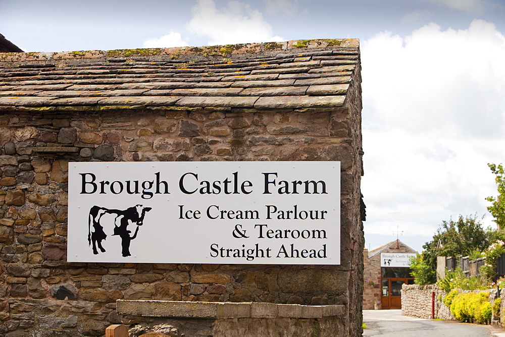 Farm diversification, an ice cream dairy on a farm in Brough, Cumbria, England, United Kingdom, Europe