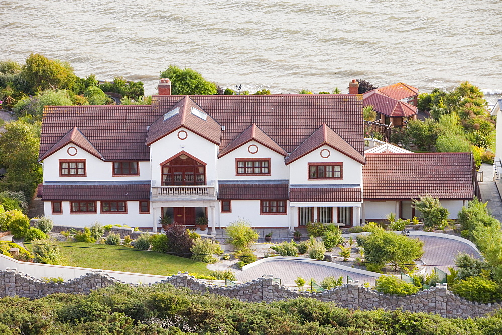 Expensive sea view houses on the Great Orme near Llandudno, North Wales, United Kingdom, Europe