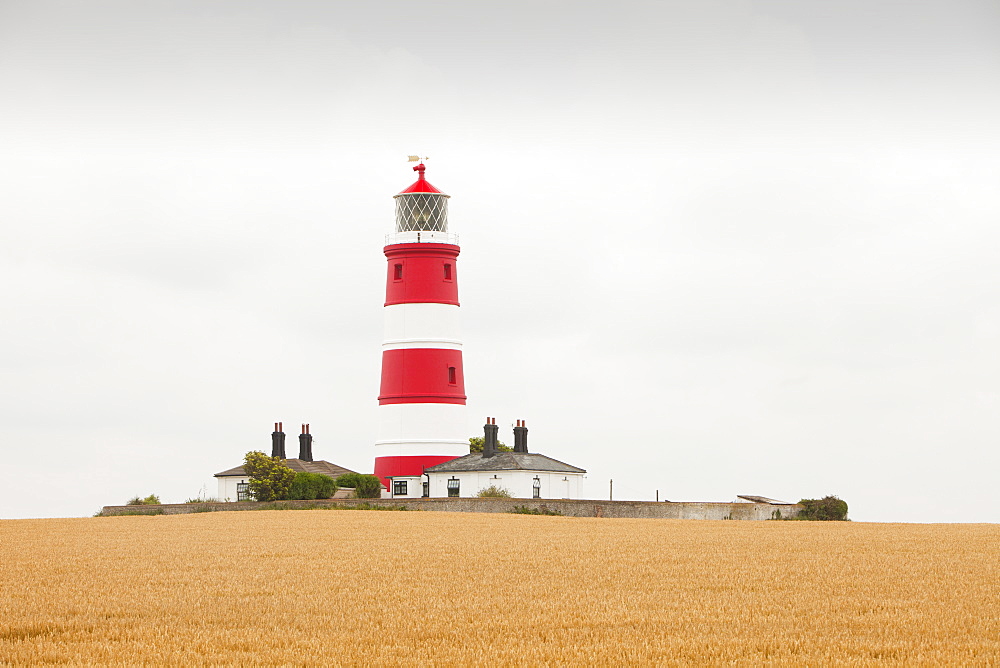 Happisburgh lighthouse in Happisburgh, Norfolk, England, United Kingdom, Europe