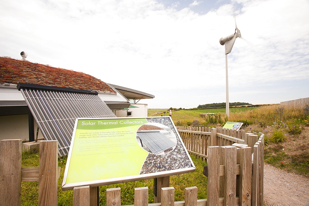 The Norfolk Naturalists Trust visitor centre at Cley, on the North Norfolk Coast, Norfolk, England, United Kingdom, Europe