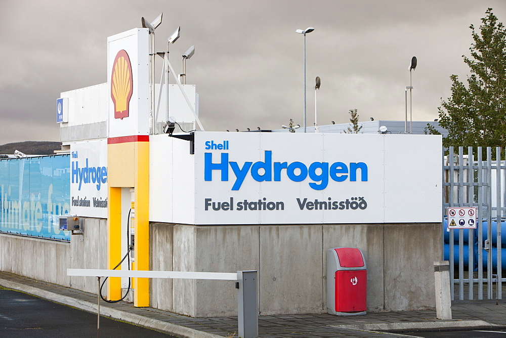 A hydrogen filling station on the outskirts of Reykavik, Iceland, Polar Regions