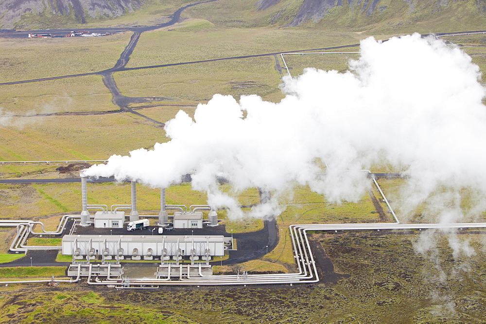 Hellisheidi geothermal power station in Hengill, Iceland, Polar Regions