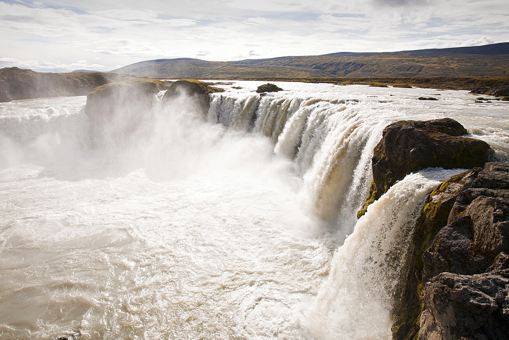 Godafoss waterfall in northern Iceland near Akureyri, Iceland, Polar Regions