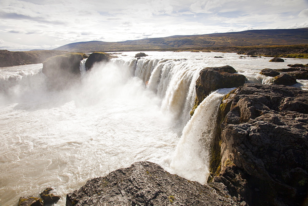 Godafoss waterfall in northern Iceland near Akureyri, Iceland, Polar Regions