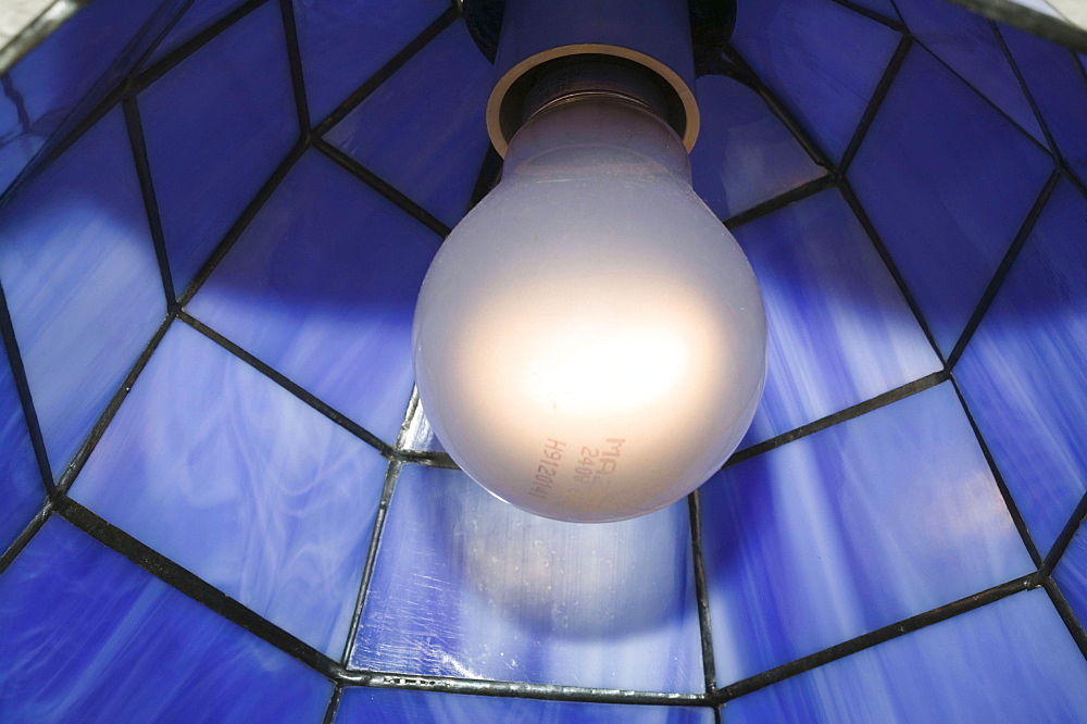 A traditional light bulb