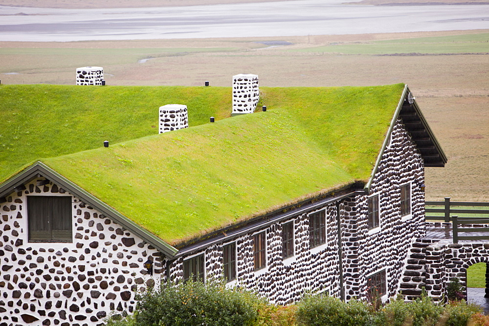 Kriduklaustur, an old farmhouse once owned by the famous, Danish Icelandic writer Gunnar Gunnersson near Egilsstadir, Iceland, Polar Regions