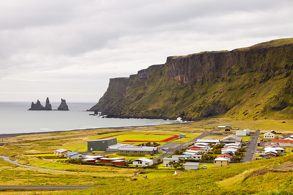 Vik on Iceland's south coast, Iceland, Polar Regions