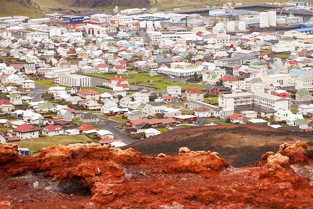 Heimaey town, on Heimaey in the Westmand Islands off Iceland's south coast, Iceland, Polar Regions