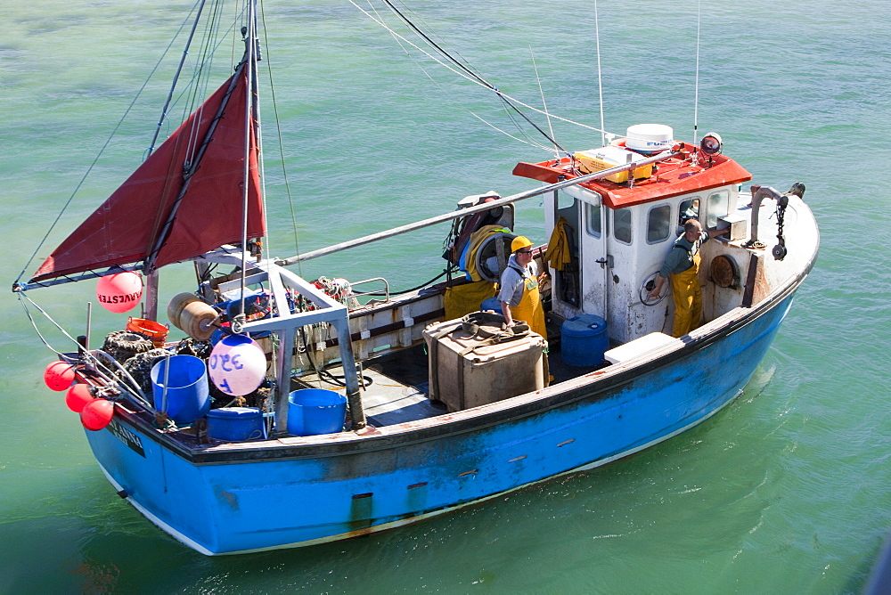 Boatsin Hugh Town harbour, St. Mary's, Scilly Isles, United Kingdom, Europe