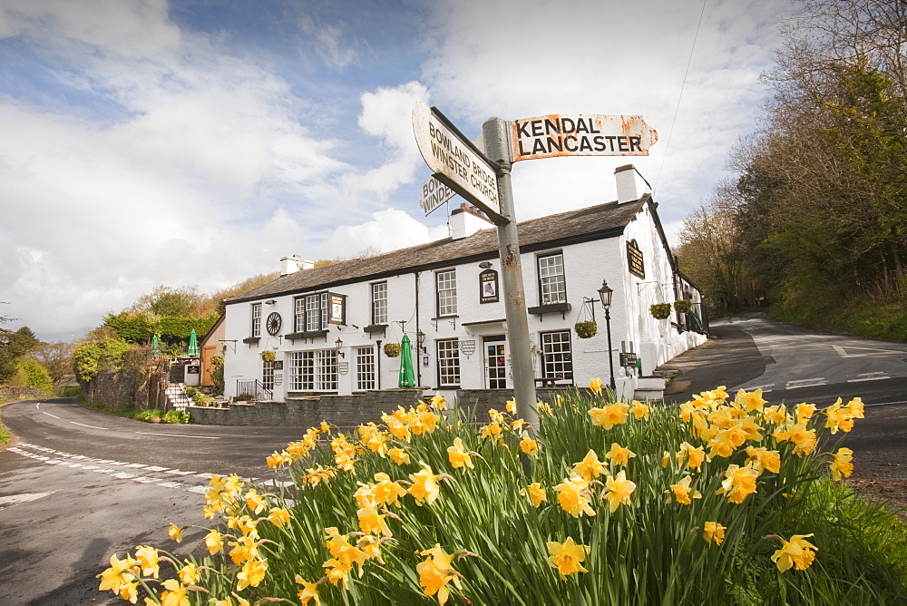 The Brown Horse pub in Winster, Cumbria, England, United Kingdom, Europe