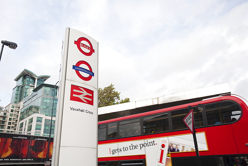 Vauxhall bus station, owned by Transport for London, London, England, United Kingdom, Europe