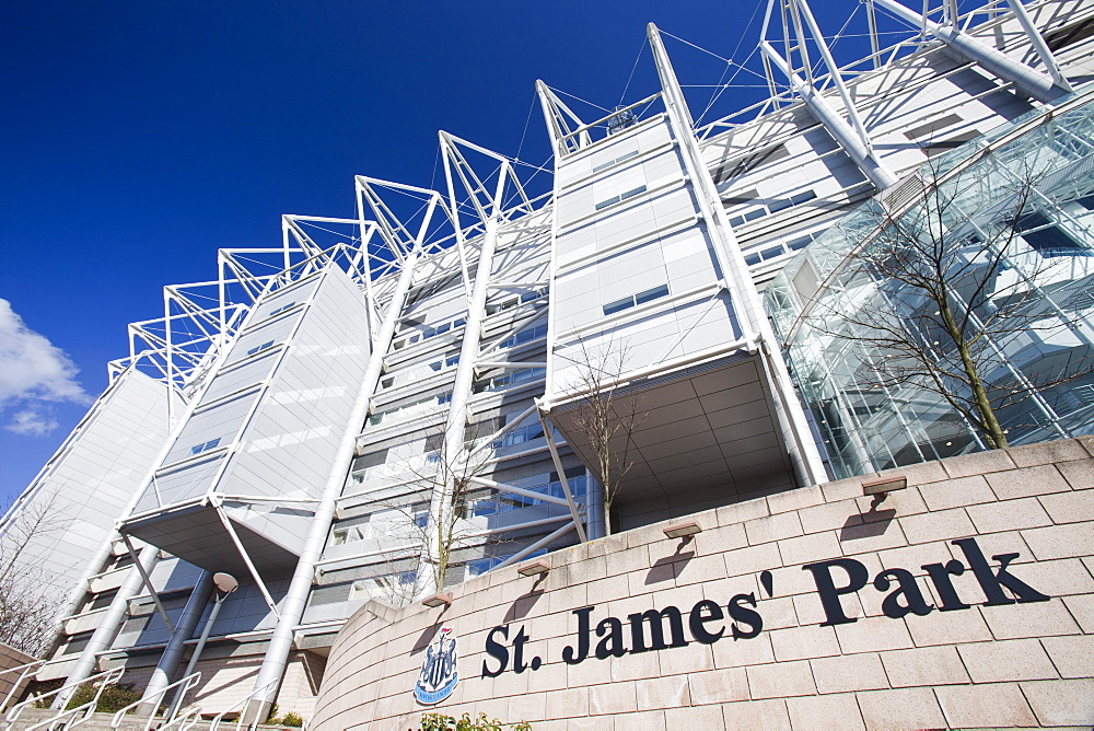 St, James' Park, the home of Newcastle United football club, Newcastle, Tyneside, England United Kingdom, Europe