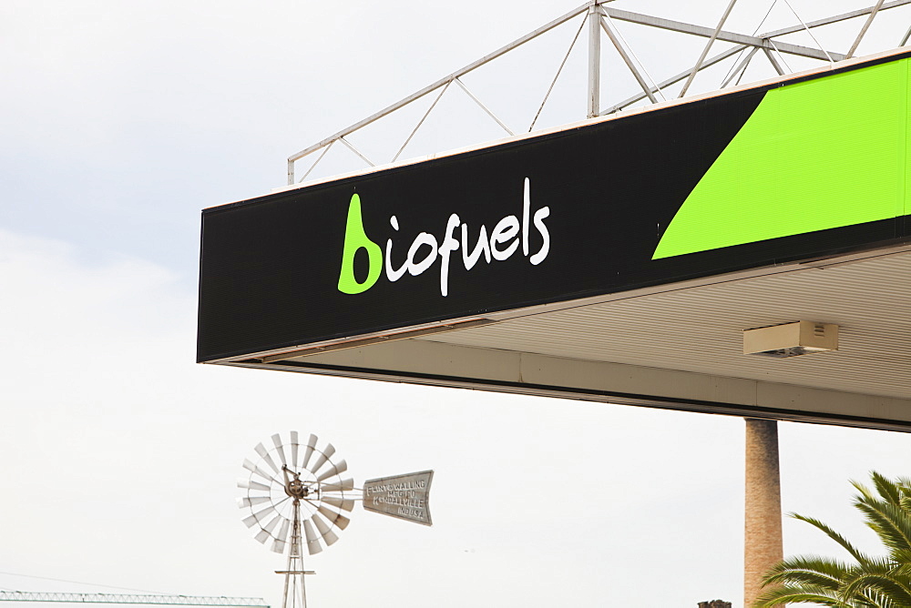 A bio fuel petrol station in Ecija, Andalucia, Spain, Europe