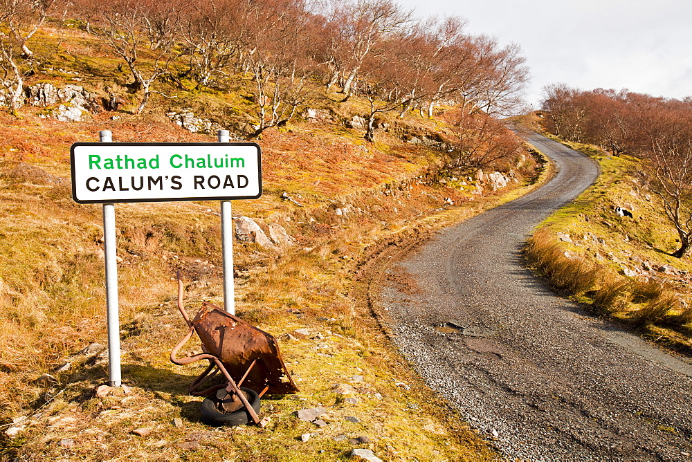 Calums Road, built by Malcolm Macleod, Arnish, Isle of Raasay, Scotland, United Kingdom, Europe