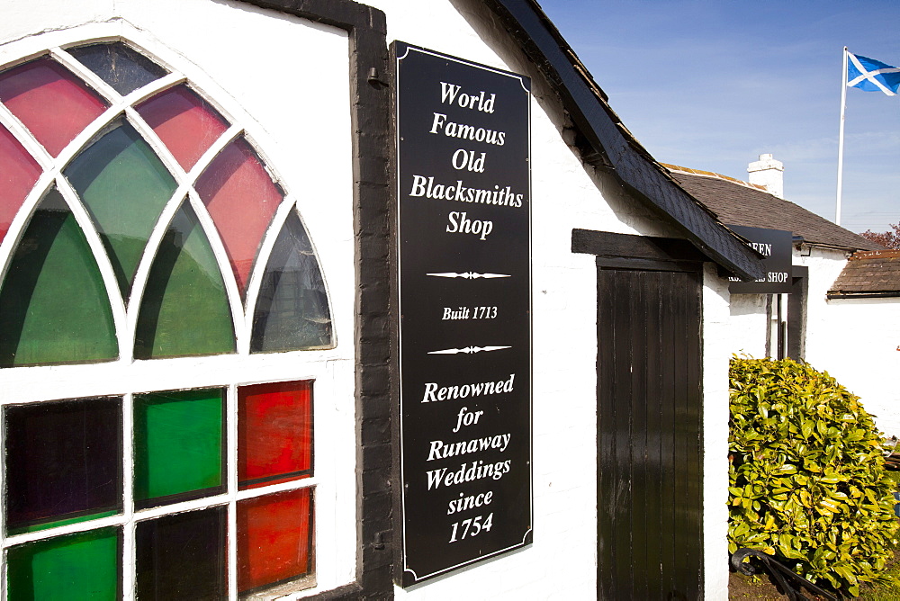 The world famous Gretna Green Blacksmiths shop, Dumfires and Galloway, Scotland, United Kingdom, Europe