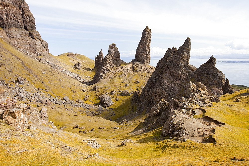 The Old Man of Storr on the Trotternish Peninsula, Isle of Skye, Scotland, United Kingdom, Europe