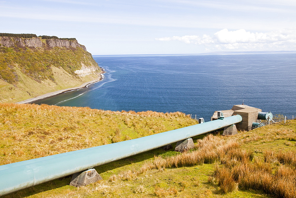 Loch Leathan hydro power station on the Trotternish Peninsula, Isle of Skye Scotland, United Kingdom, Europe