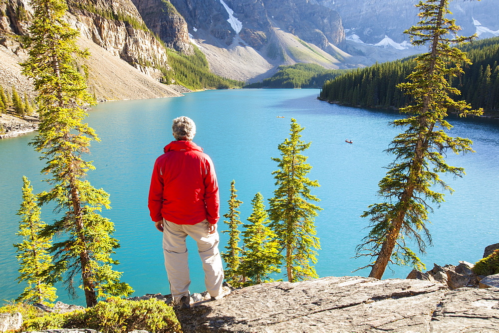 Moraine Lake, Banff National Park, UNESCO World Heritage Site, Alberta, Canadian Rockies, Canada, North America