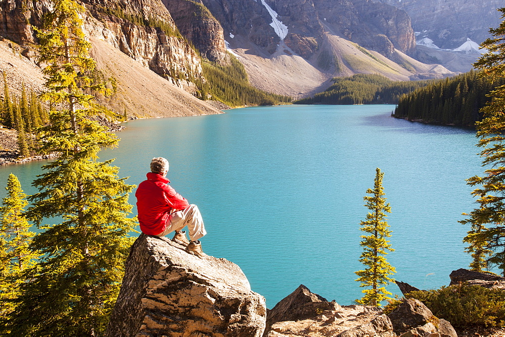 Moraine Lake, Banff National Park, UNESCO World Heritage Site, Alberta, Canadian Rockies, Canada, North America