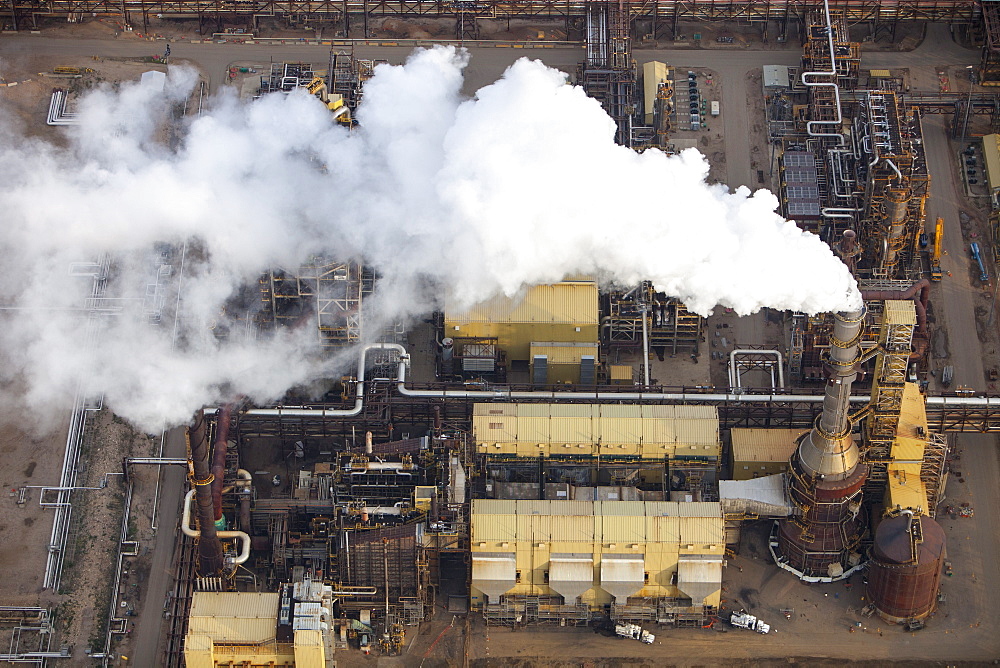 Tar sands deposits being mined at the Syncrude mine north of Fort McMurray, Alberta, Canada, North America