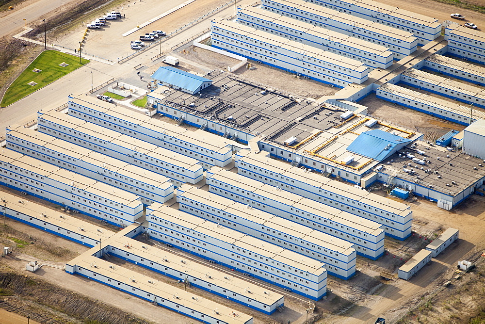 A tar sands workers camp, north of Fort McMurray, Alberta, Canada, North America