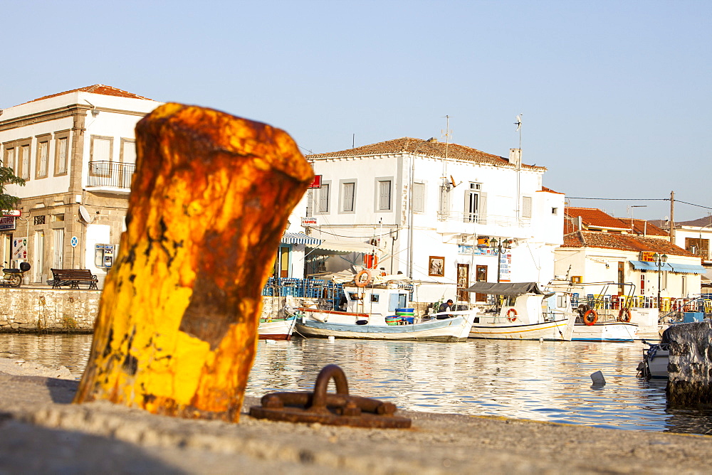 Myrina harbour on Lemnos, Greek Islands, Greece, Europe