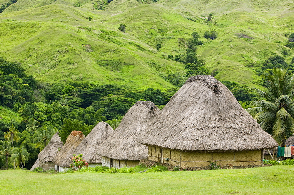 Navala village in the Fijian highlands, Fiji, Pacific