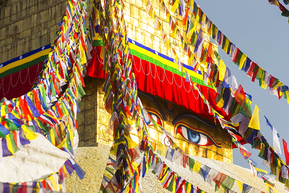 The Boudhanath Stupa, one of the holiest Buddhist sites in Kathmandu, UNESCO World Heritage Site, Nepal, Asia