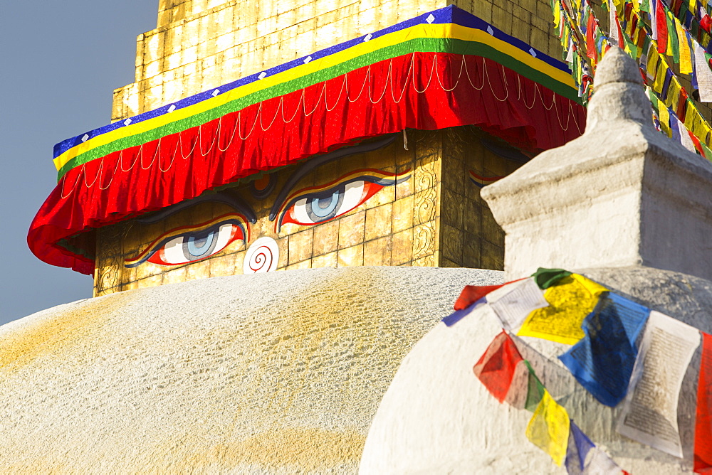 The Boudhanath Stupa, one of the holiest Buddhist sites in Kathmandu, UNESCO World Heritage Site, Nepal, Asia