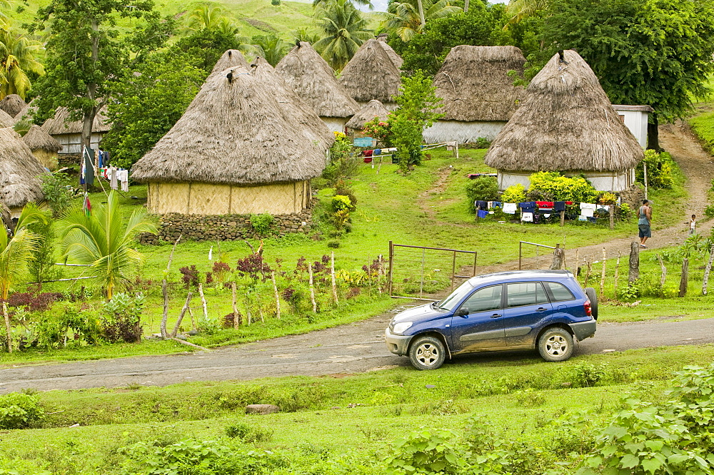 Navala village in the Fijian highlands, Fiji, Pacific