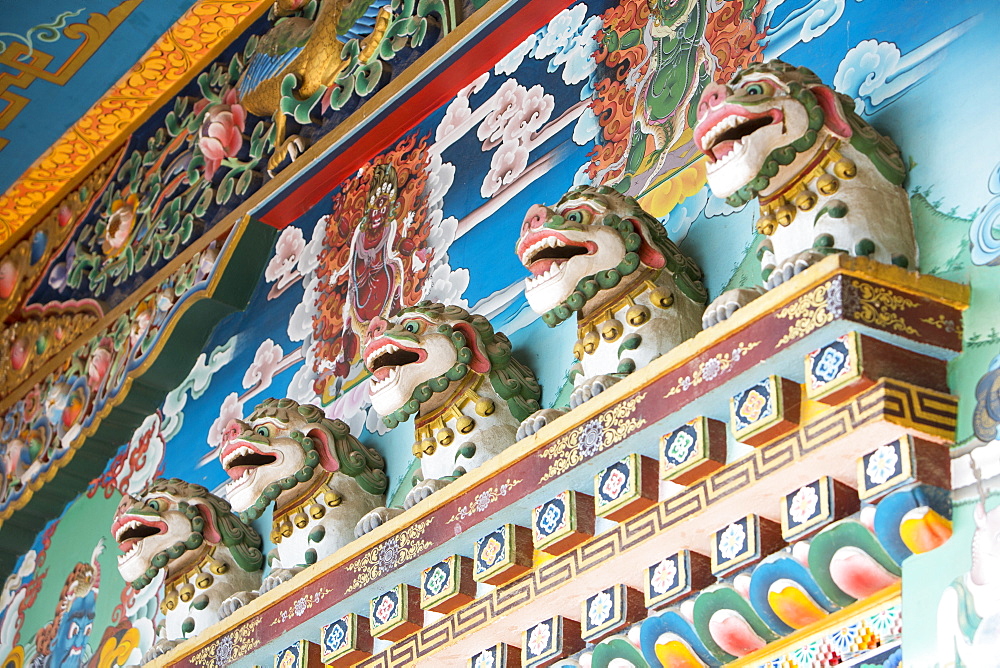 Buddist symbols at the Boudhanath Stupa, one of the holiest Buddhist sites in Kathmandu, UNESCO World Heritage Site, Nepal, Asia