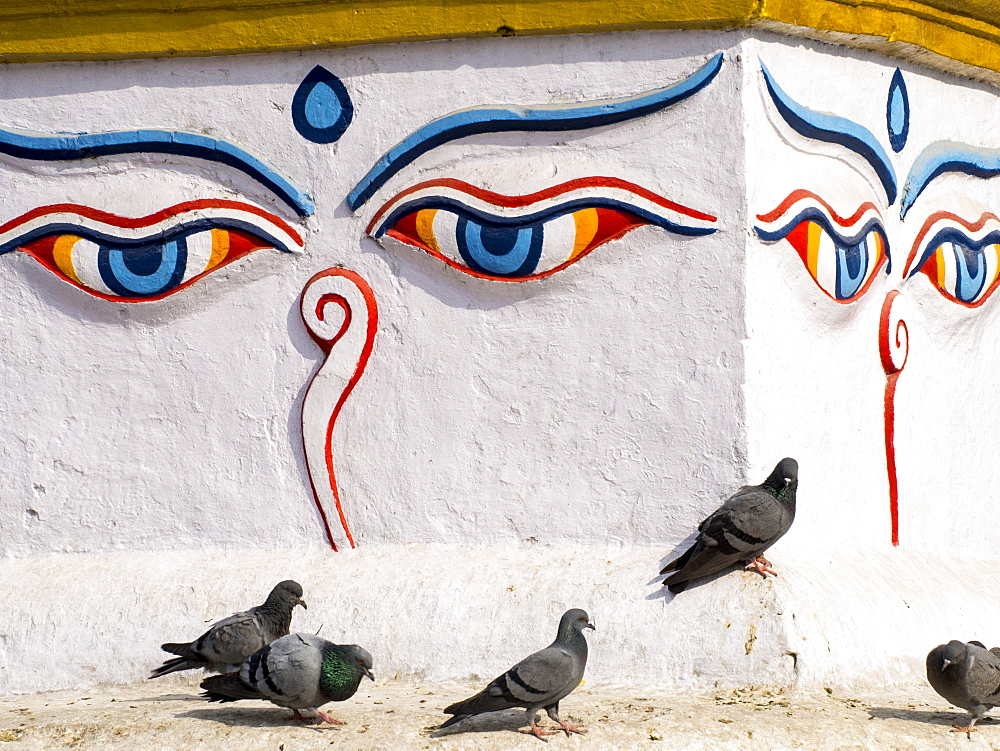 A Buddhist stupa in Kathmandu, Nepal, Asia