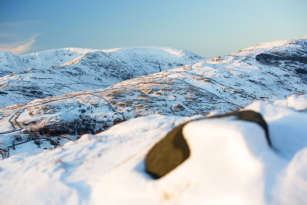 The Fairfield Horseshoe above Ambleside, Lake District National Park, Cumbria, England, United Kingdom, Europe