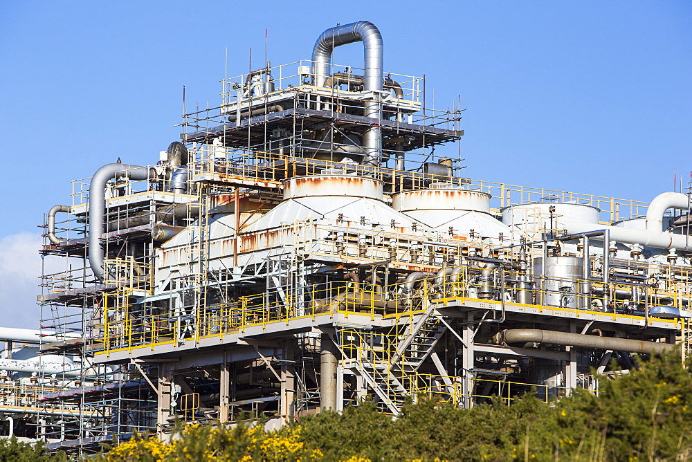 The Rampside gas terminal that processes natural gas from the Morecambe Bay gas fields, Barrow in Furness, Cumbria, England, United Kingdom, Europe