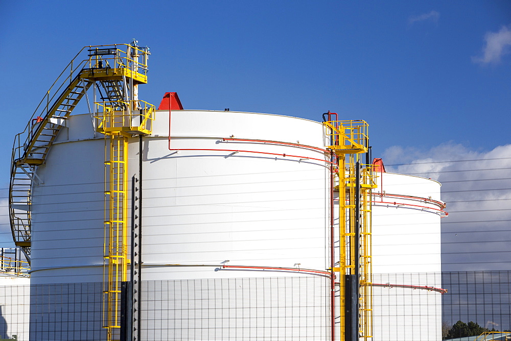 The Rampside gas terminal that processes natural gas from the Morecambe Bay gas fields, Barrow in Furness, Cumbria, England, United Kingdom, Europe