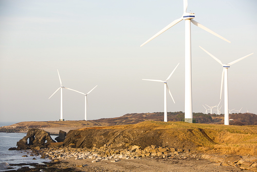 Oldside Wind Farm near Workington, Cumbria, England, United Kingdom, Europe