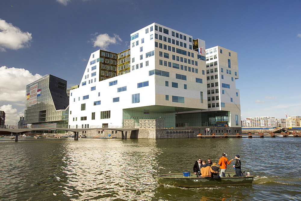 The modern Palace of Justice building in Amsterdam, Netherlands, Europe