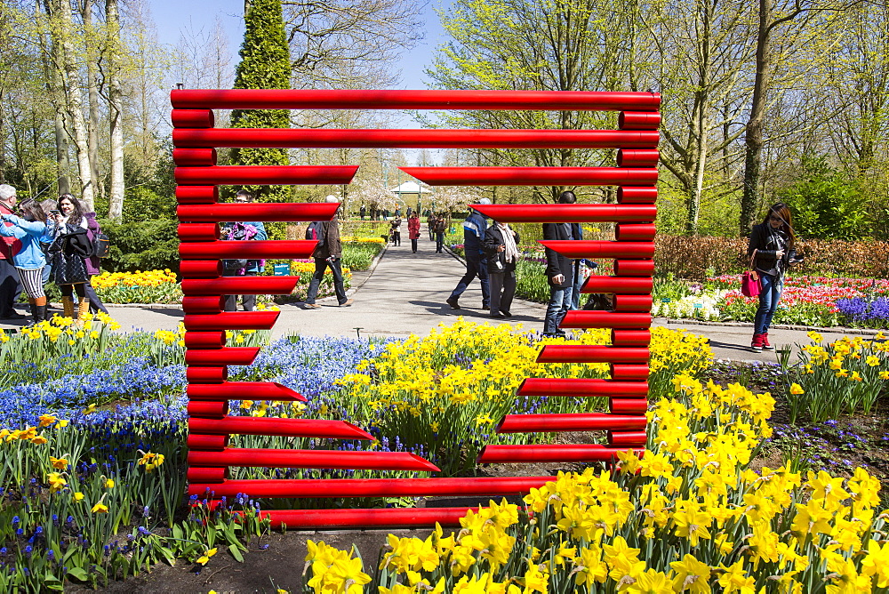 Keukenhof Gardens, the most famous Spring garden in the world, Lisse, Netherlands, Europe